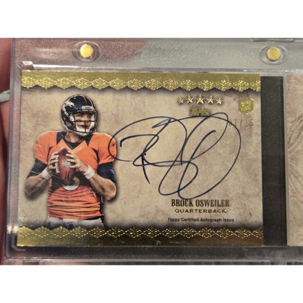 Brock Osweiler Autograph 01/15 Topps Four Piece Denver Broncos FSFA4-BO 2012